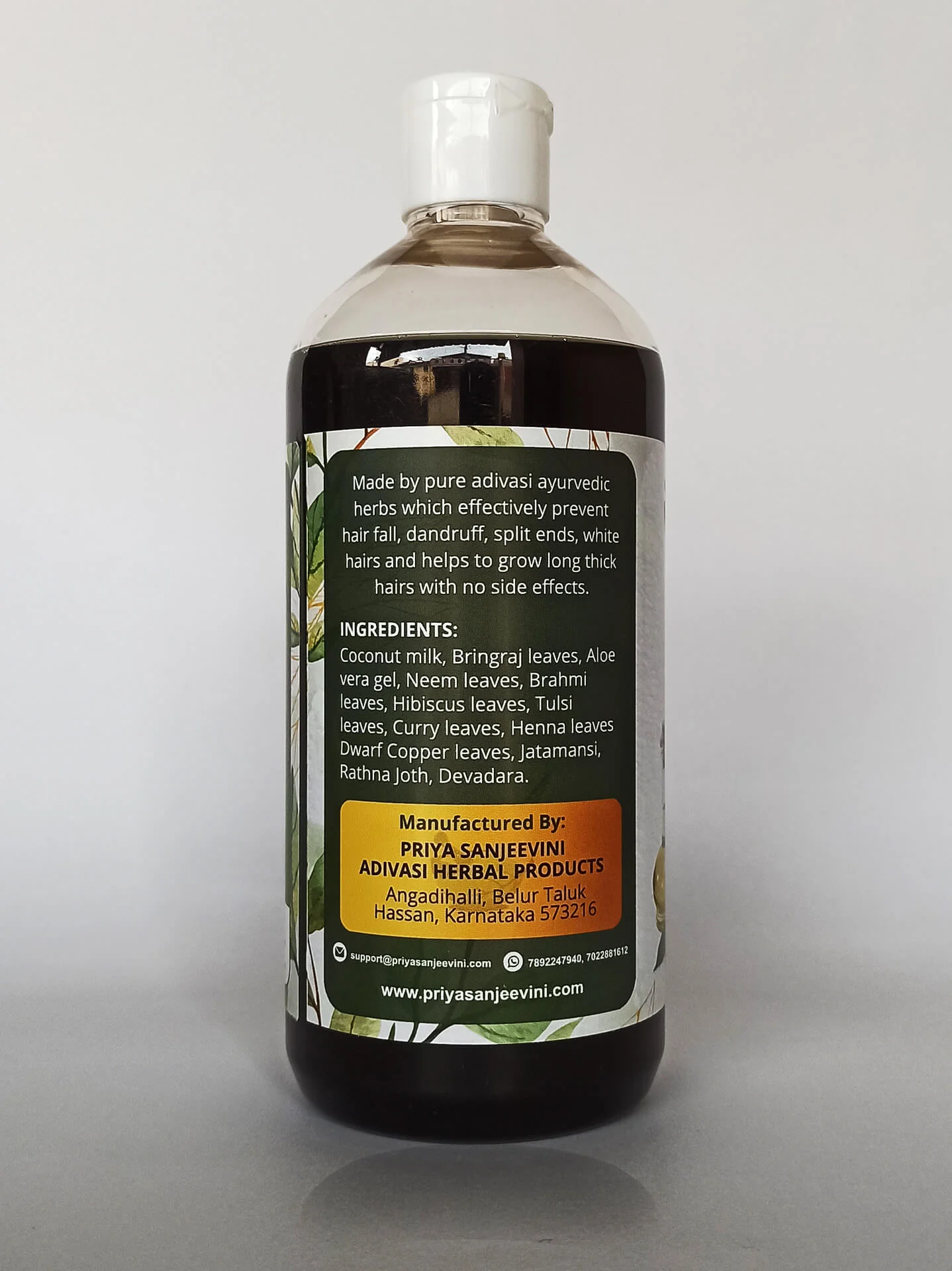 Priya Sanjeevini Adivasi Herbal Hair Oil 500ml - Image 3
